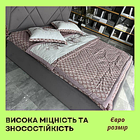 Комплект постельного белья из хлопка Турецкое постельное белье с тонким одеялом на лето Евро комплект Розовый темный