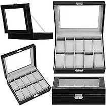 Скринька (органайзер) для зберігання годинників Springos 25 x 20 x 8 см HA1056, фото 6