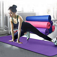 Коврик для йоги и фитнеса NBR 7мм (йога мат, каремат спортивный)