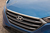 Хром накладка на капот Hyundai Tucson від PR