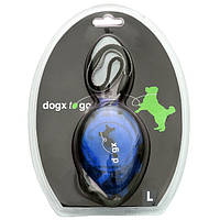 Поводок-рулетка для собак Flamingo Dogx2GO Belt Glassy L до 35 кг 2 м Синий (5411290211390) EJ, код: 7890902