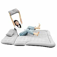 Надувной надувной матрас Airbed Backseat с электрическим насосом (серый)