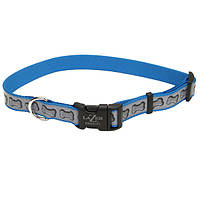 Светоотражающий ошейник для собак Coastal Lazer Brite Reflective Collar 1,6 х 30-46 см Синий ET, код: 7772136