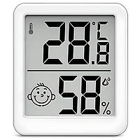 Електронний кімнатний термометр-гігрометр UChef YZ-6050, термогігрометр для вимірювання температури і вологості в приміщенні,