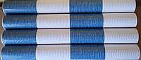 Дуплекс Паперові Шпалери у Смужку колір Синій Білий для Коридору Передпокою Кімнати 2518-7 (53см х 10м)