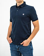 Поло мужское BOSS COTTON-PIQUÉ REGULAR-FIT POLO SHIRT WITH WHITE LOGO HB-15269NV 3XL