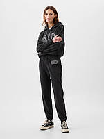 Женские штаны джоггеры Gap Logo Joggers, Charcoal Heather Gray, size XS