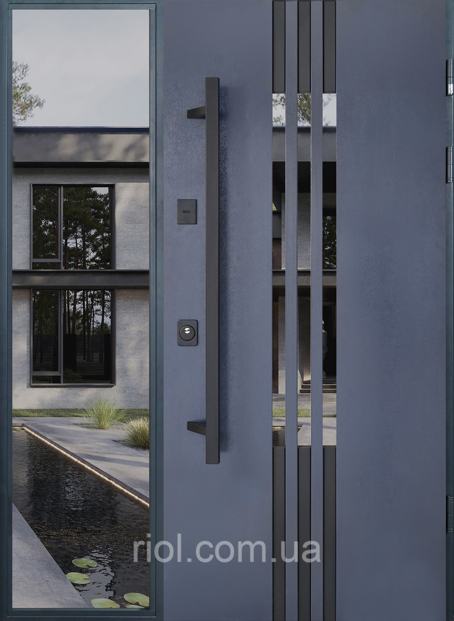 Вхідні нестандартні двері з терморозривом Revolution 140-160 FRAME, фото 1