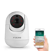 Охранная поворотная IP Wi-Fi камера видеонаблюдения Fuers T09T 1080P видионяня Tuya Smart, 3MP.