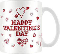 Чашка Happy Valentine's day Біла в упаковці