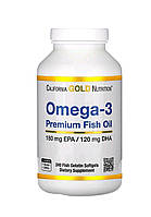 California gold nutrition омега-3, риб ячий жир преміальної якості, 240 риб ячих желатинових капсул