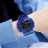 Водонепроникний до 5 атм цифровий годинник Skmei 2110BU Blue, фото 3