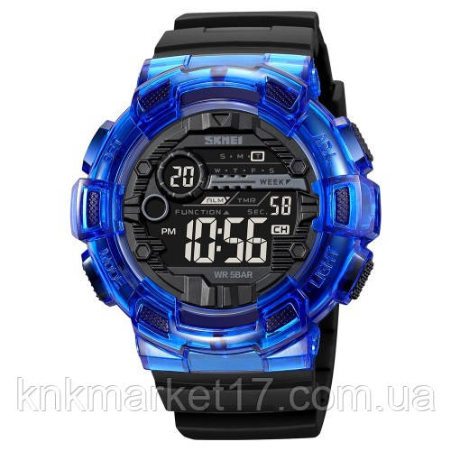 Водонепроникний до 5 атм цифровий годинник Skmei 2110BU Blue, фото 1