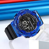 Водонепроникний до 5 атм цифровий годинник Skmei 2110BU Blue, фото 2