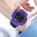 Водонепроникний до 5 атм цифровий годинник Skmei 2110PL Purple, фото 3
