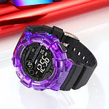 Водонепроникний до 5 атм цифровий годинник Skmei 2110PL Purple, фото 4
