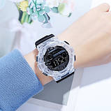 Водонепроникний до 5 атм цифровий годинник Skmei 2110WT White, фото 4