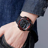 Водонепроникний до 5 атм цифровий годинник Skmei 2110BKRD Black-Red, фото 3