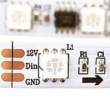 Led стрічка адресна AVT 12 В smd5050 tm1903 60 LED/m IP20, 1 м, фото 3