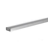 LED профіль ПФ-18 анодований накладний з розсіювачем (комплект) 2 м