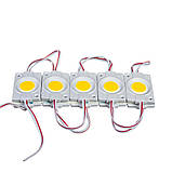 Світлодіодний модуль 12 V білий теплий СІВ круглий 1led 2,4 W IP65, фото 6