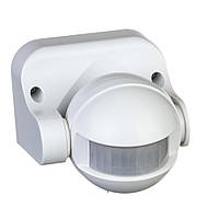 Датчик руху для освітлення настінний накладний білий 180° макс.1200 Вт