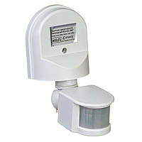 Датчик руху для освітлення арматурний накладний білий 180° макс.1200 Вт