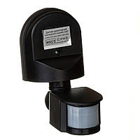 Датчик руху для освітлення арматурний накладний чорний 180° макс.1200 Вт