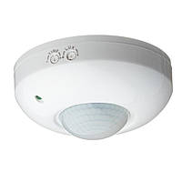 Датчик руху для освітлення стельовий накладний білий IR 360° макс.1200 Вт