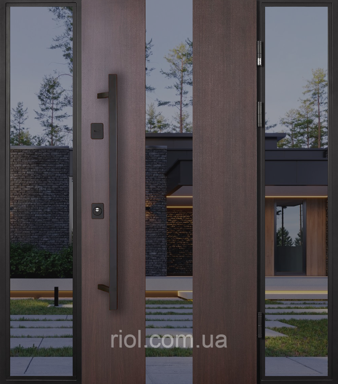 Вхідні нестандартні двері з терморозривом Queen 160-180 FRAME, фото 1