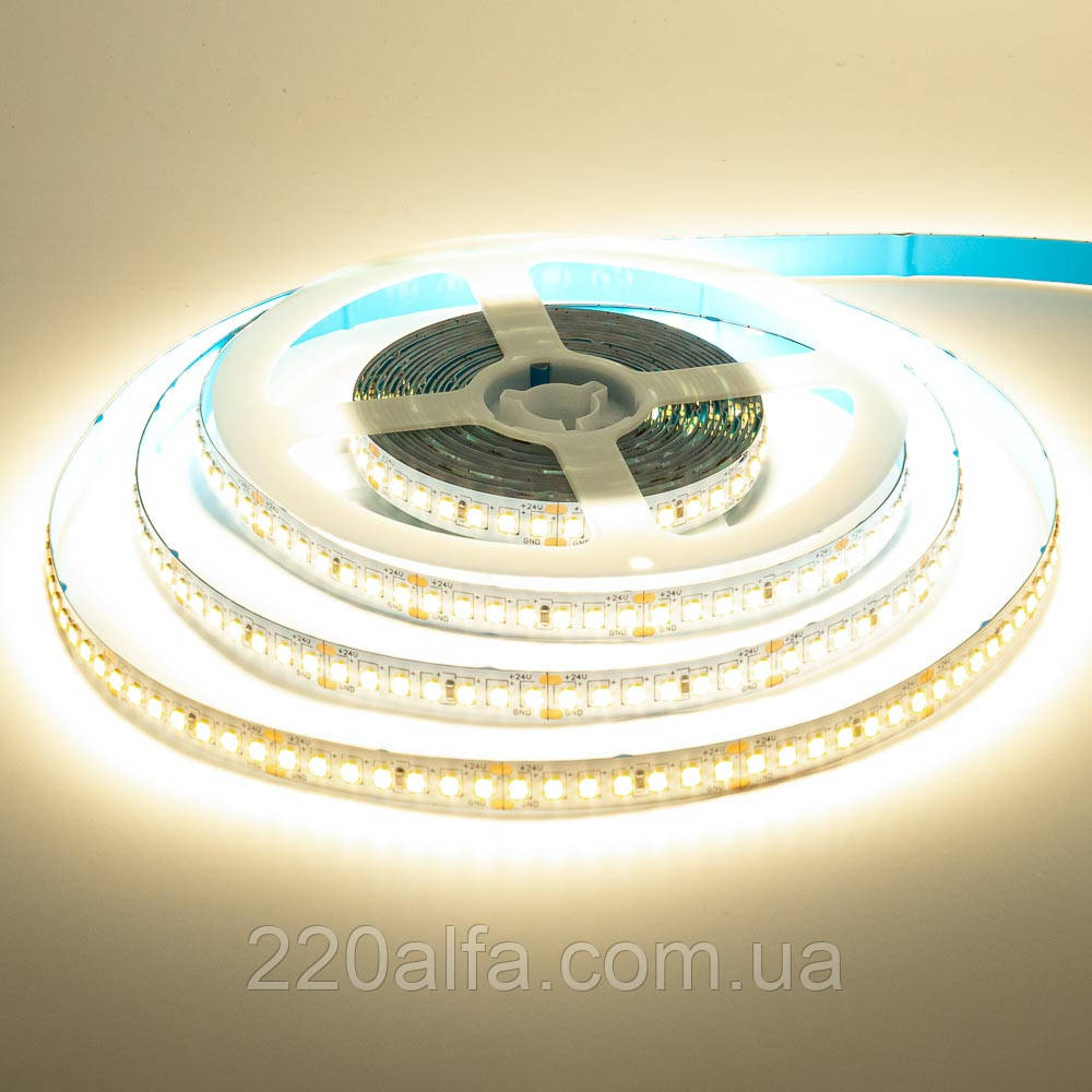 Led стрічка AVT 24В біла smd2835 168LED/m IP20, 1 м