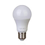 LED лампа Е27 А60 12W белая теплая 3000К SIVIO, фото 2