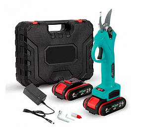 Акумуляторний секатор-ножиці на 2 акумулятори в кейсі 42V Li-ion