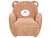 Дитяче крісло Bear зі штучного хутра, коричневе BOO, фото 3
