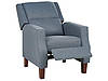 Крісло-реклайнер із тканини синє EGERSUND, фото 5