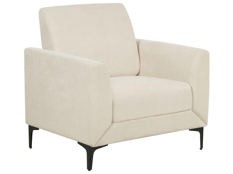 Крісло з тканини Бежевий FENES, фото 1