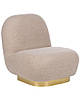 Крісло-букле без підлокітників Бежевий LOVIISA, фото 3