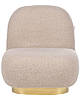 Крісло-букле без підлокітників Бежевий LOVIISA, фото 4