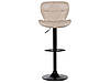 Набір з 2 поворотних барних стільців зі штучної шкіри світло-бежевого кольору VALETTA II, фото 4