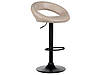 Набір з 2 поворотних барних стільців зі штучної шкіри світло-бежевого кольору PEORIA II, фото 3