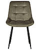 Набір із 2 оксамитових обідніх стільців оливково-зеленого кольору MELROSE, фото 4
