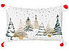 Набір з 2 бавовняних подушок з візерунком «Ялинка Різдва» 30 x 50 см Білий ANREDERA, фото 3