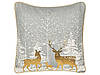 Набір з 2 бавовняні подушки з різдвяним мотивом 45 x 45 см Сірий AECHMEA, фото 3