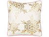 Набір із 2 бавовняних подушок з різдвяним мотивом 45 x 45 см, біло-золотий STAPELIA., фото 3