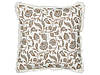 Набір з 2 бавовняних подушок із квітковим мотивом 45 x 45 см Білий та Сірий LIVISTONA, фото 3