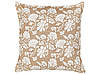 Набір з 2 бавовняних подушок з квітковим мотивом, 45 x 45 см, бежевий і білий., фото 3