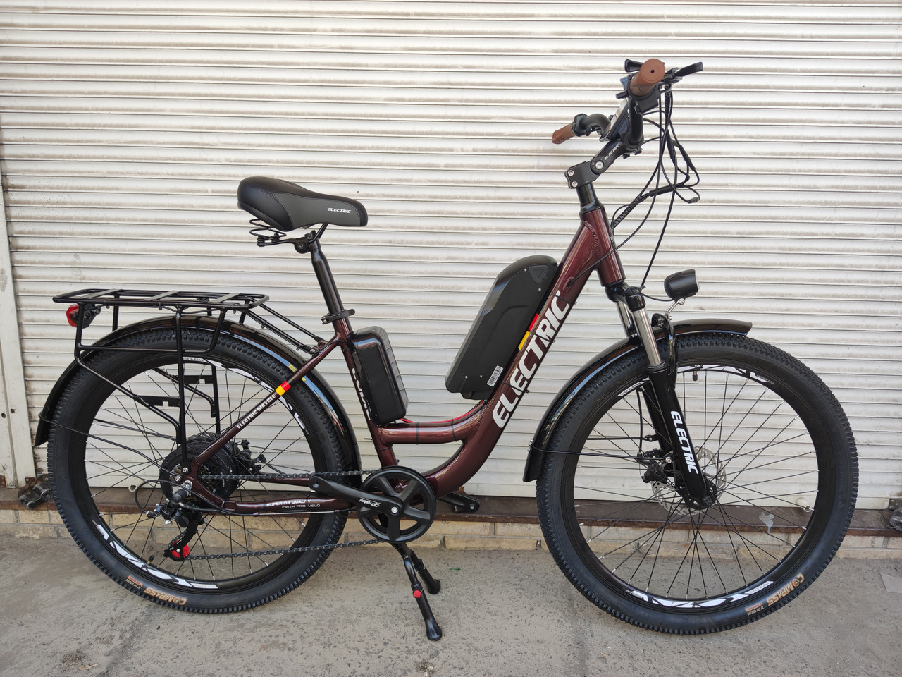 Комфортний Електровелосипед "Electric 26R" 500 W 54V M5 "Bordo"