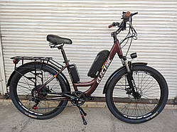 Комфортний Електровелосипед "Electric 26R" 500 W 54V M5 "Bordo"