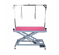 Современный тримерский стол Blovi Calisto с электроподъемником, столешница 125x65см,