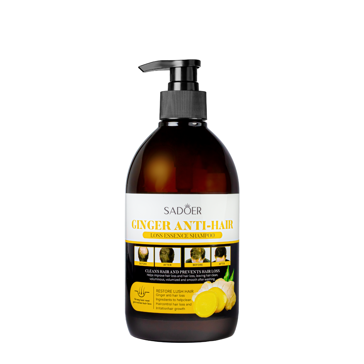 Шампунь проти випадіння волосся Sadoer Ginger Anti-Hair Loss 500 мл SD89095